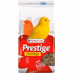 Versele-Laga Prestige Canaries 1kg, Graines, 1 kg, Perroquet, Vitamine A, Canary seed 53%, shelled oats 14%, rapeseed 13%, tu ...