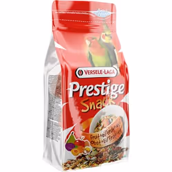 Versele-Laga Snack Grandes Perruches, 125 g, Vitamine A, Vitamine D3, Vitamine E, céréales, graines, fruits (14%), produits d ...