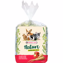 Versele-Laga Timothy Hay Bell Pepper &amp; Parsnip 500 g, Foin, 500 g, Chinchilla, Octodon, Cochon d'inde, Lapin, Vitamine C, ...