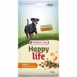 Versele-Laga Adult with Beef flavour 3 kg, Adulte, Bœuf, 3 kg