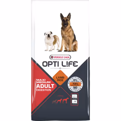 Versele-Laga Adult Digestion Medium & Maxi, Adulte, Maxi (26 - 44kg), Moyen (11 - 25kg), 12,5 kg, Sans gluten