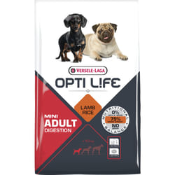 Versele-Laga Opti Life Adult Digestion Mini 7,5 kg Adulte Agneau, Riz