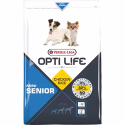 Versele-Laga Opti Life Senior Mini 7,5kg, Adulte, Riz, Saumon, 7,5 kg
