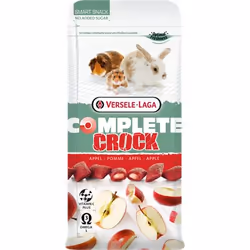 Versele-Laga Crock Apple, En-cas, 50 g, Lapin, Vitamine A, Vitamine C, Vitamine D3, Vitamine E