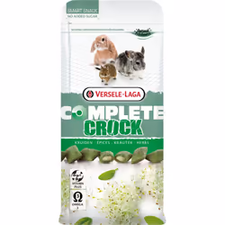 Versele-Laga Crock Herbs, En-cas, 50 g, Lapin, Oméga-3, Vitamine A, Vitamine C, Vitamine D3, Vitamine E, Sac