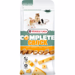 Versele-Laga Crock Cheese, En-cas, 50 g, Hamster, Souris, Rat, Oméga-3, Vitamine A, Vitamine C, Vitamine D3, Vitamine E, Sac