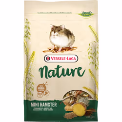 Versele-Laga Mini Hamster Nature, En-cas, 400 g, Hamster, Vitamine A, Vitamine D3, Vitamine E, 16,5%, 7,5%