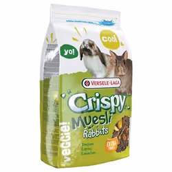 Nourriture pour rongeurs - Versele Laga - Crispy Muesli - 1kg - Mélange complet - Pour lapins et rongeurs