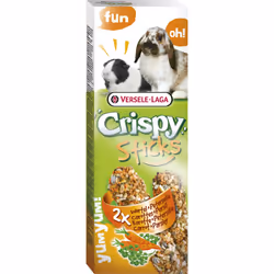 Versele-Laga 5410340620601, En-cas, 220 g, Cochon d'inde, Lapin, wheat, maize, oats, milo, breadcrumbs, sunflower seeds, saff ...