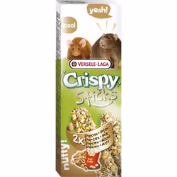 Versele-Laga Sticks Rats-Mice Popcorn &amp; Nuts 110g, En-cas, 110 g, Rat, Vitamine A, Cereals (12.5% ​​popcorn), seeds, hone ...