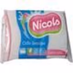 Lot de 2 tampons abrasifs sans éponge - blanc