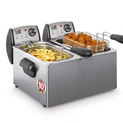 Fritel FR 1850 DUO Double 6 L Autonome 4400 W Friteuse Acier inoxydable