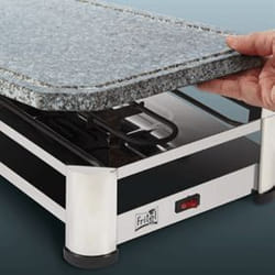 Fritel RG 2170 raclette 1500 W Noir, Chrome, Acier inoxydable