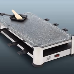 Fritel RG 2170 raclette 1500 W Noir, Chrome, Acier inoxydable
