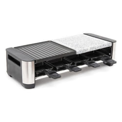 Fritel RSG 3280 raclette 8 personne(s) 1400 W Noir, Acier inoxydable, Blanc