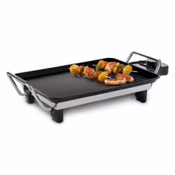 Fritel GT 1075, Noir, Argent, Rectangulaire, Rotatif, Grille + plaque de cuisson, 280 x 200 mm, Aluminium