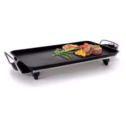 Fritel GT 1375, Noir, Argent, Rectangulaire, Rotatif, Grille + plaque de cuisson, 480 x 200 mm, Aluminium