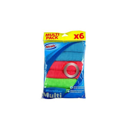 Nicols - Lavettes muti-usages microfibres Paquet de 3 couleurs assorties