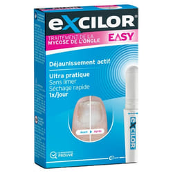 Excilor Easy Traitement Mycose de l'Ongle Déjaunissement Actif 4 ml