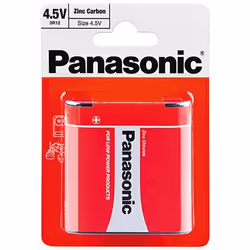 Goobay 3R12 4.5V Panasonic Special Power 1-BL, Batterie à usage unique, 4.5V, Zinc-Carbone, 4,5 V, 1 pièce(s), Rouge