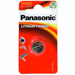 Panasonic CR-1632EL, Batterie à usage unique, CR1632, Lithium, 3 V, 1 pièce(s), 140 mAh