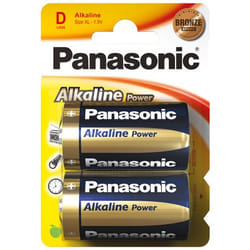 Goobay LR20 2-BL Panasonic Alkaline Power Batterie à usage unique D Alcaline