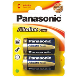 Goobay LR14 2-BL Panasonic Alkaline Power Batterie à usage unique C Alcaline