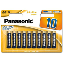 Panasonic - 10 Piles aa LR06 Alkaline Power