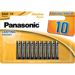 Panasonic - 10 Piles aaa LR03 Alkaline Power