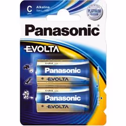 Panasonic Evolta C, Batterie à usage unique, Alcaline, 1,5 V, 2 pièce(s), Bleu, C