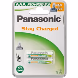 Goobay AAA 750mAh, Batterie, Vert, Blanc, Hybrides nickel-métal (NiMH), 750 mAh, 1,2 V, AAA