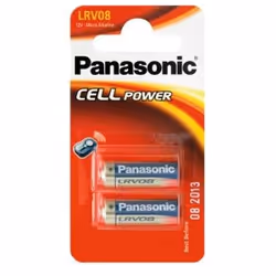 Panasonic LRV08L, Batterie à usage unique, Alcaline, 12 V, 2 pièce(s), 38 mAh, Noir, Jaune