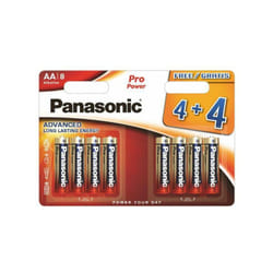 Panasonic - bronze alkaline battery aa LR6 BLISTER8 minimum sale 12-COUNT box