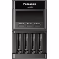 Panasonic - BQ-CC65E Chargeur de piles rondes NiMH LR03 (aaa), LR6 (aa)