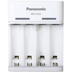BQ-CC61 Chargeur de piles rondes NiMH LR03 (aaa), LR6 (aa) - Panasonic