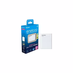 Panasonic Eneloop SmartPlus USB Chargeur de voyage, pour 1 à 4 piles AA/AAA Ni-MH, avec sortie USB et 10 fonctions de sécurit ...