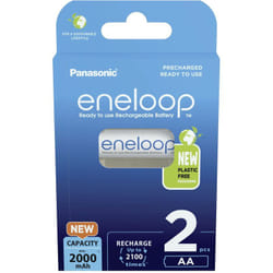 Panasonic - Pile rechargeable LR6 (aa) NiMH eneloop eneloop HR06 2000 mAh 1.2 v 2 pc(s) X926802