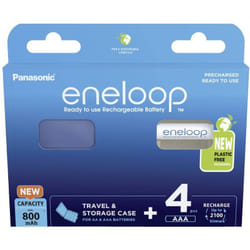 Panasonic - eneloop eneloop HR03 +Box Pile rechargeable LR3 (aaa) NiMH 800 mAh 1.2 v 4 pc(s) X926462