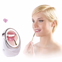 LANAFORM LED Mirror X10 miroir de maquillage Autonome Rond Perle