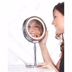 LANAFORM LA131006 miroir de maquillage Autonome Rond Chrome