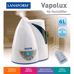 LANAFORM Vapolux humidificateur 6 L Blanc 30 W - Vue supplémentaire 3