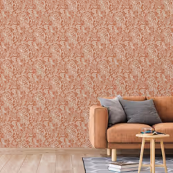 Ce papier peint Mae orange et beige fait partie de la collection DUTCH WALLCOVERINGS, une marque spécialisée dans le papier p ...