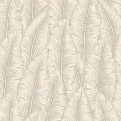 Papier peint - Grandeco - Palmeira Leaf - Crème - Doré - Floral et végétal