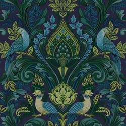 Papier Peint Intissé A67802 Papier Peint Fleurs / Floral 0.53 x 10.05 m Grandeco Arcadia Vert