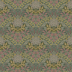 Papier peint damassé floral Belvedere Vert Grandeco 202303