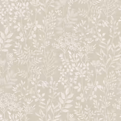 Papier Peint Intissé 205002 Papier Peint Fleurs / Floral 053 x 1005 m Grandeco Karuna Crème