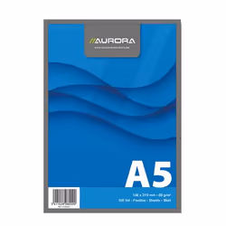 Aurora Production Bloc de Cours A5 148x210mm 100f Plaine, 100 feuilles