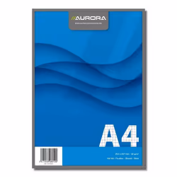 Aurora Production Bloc de Cours A4 210x297mm 100f Quadrillé 5x5mm, 100 feuilles