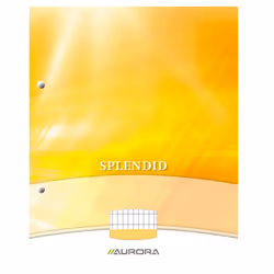 Aurora Production Bloc de Cours 210x297mm 100f Commerciale Quadrillé 4x8mm, 100 feuilles