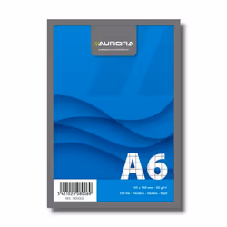 Aurora Production Bloc de Cours A6 105x148mm 100f Quadrillé 5x5mm, 100 feuilles